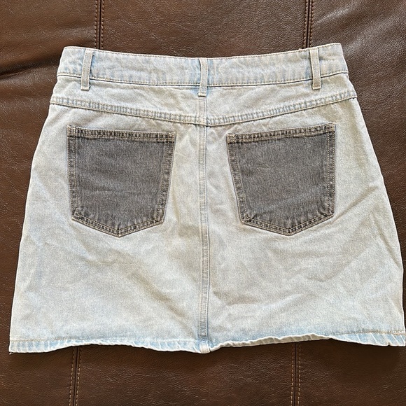 Wild Fable Denim Patchwork Mini-Skirt - Picture 3 of 5